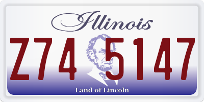 IL license plate Z745147