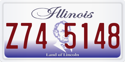 IL license plate Z745148