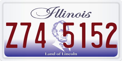 IL license plate Z745152