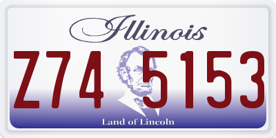 IL license plate Z745153