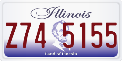 IL license plate Z745155