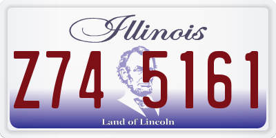 IL license plate Z745161