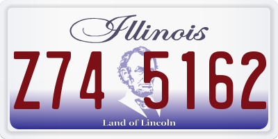 IL license plate Z745162
