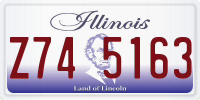 IL license plate Z745163
