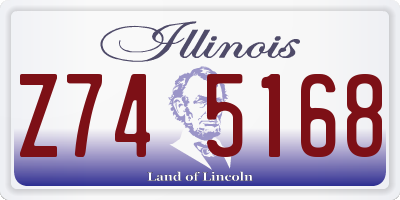 IL license plate Z745168