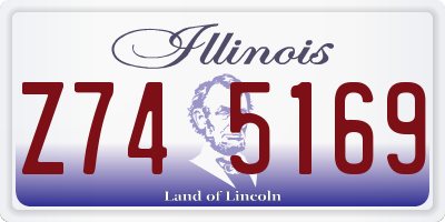 IL license plate Z745169
