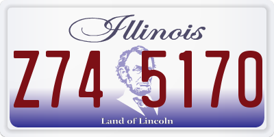 IL license plate Z745170