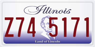 IL license plate Z745171