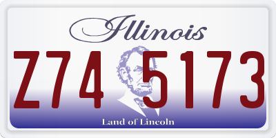 IL license plate Z745173