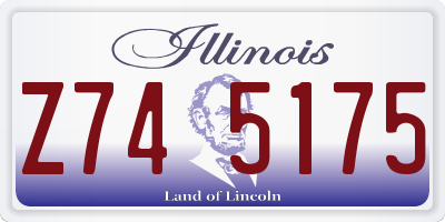 IL license plate Z745175