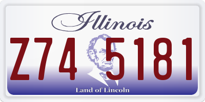 IL license plate Z745181