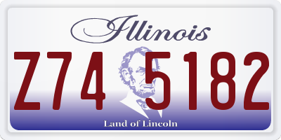 IL license plate Z745182