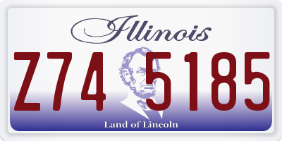 IL license plate Z745185
