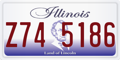 IL license plate Z745186