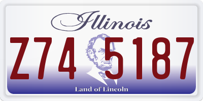 IL license plate Z745187