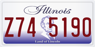 IL license plate Z745190
