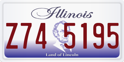 IL license plate Z745195