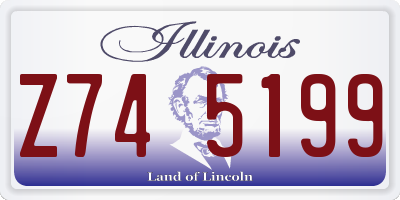 IL license plate Z745199
