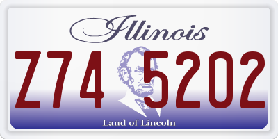 IL license plate Z745202