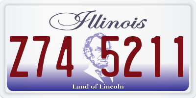 IL license plate Z745211
