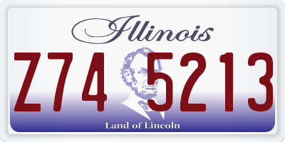 IL license plate Z745213