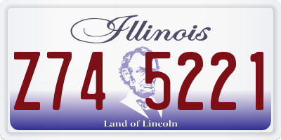 IL license plate Z745221