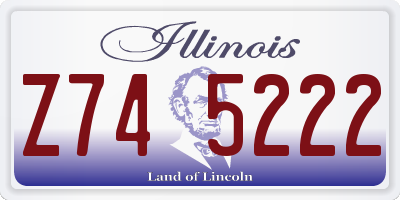 IL license plate Z745222