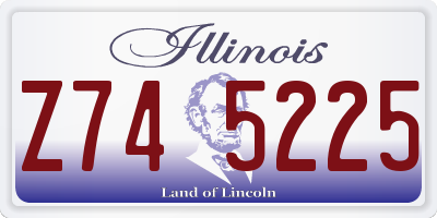 IL license plate Z745225