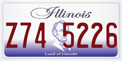 IL license plate Z745226
