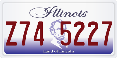 IL license plate Z745227