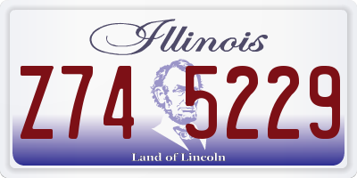 IL license plate Z745229