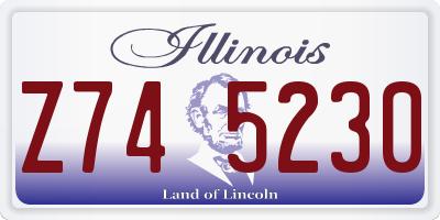IL license plate Z745230