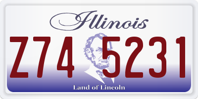 IL license plate Z745231