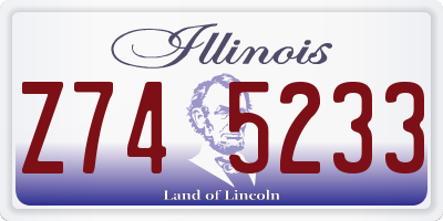 IL license plate Z745233