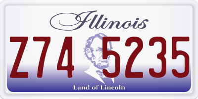 IL license plate Z745235