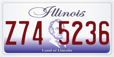 IL license plate Z745236