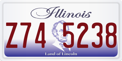 IL license plate Z745238