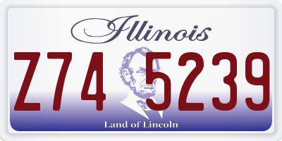 IL license plate Z745239