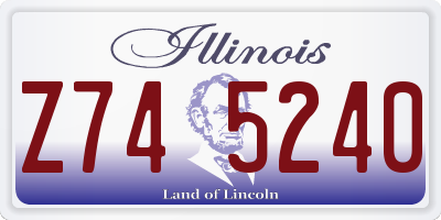 IL license plate Z745240