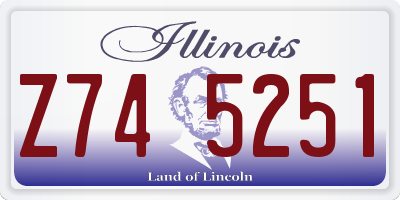 IL license plate Z745251