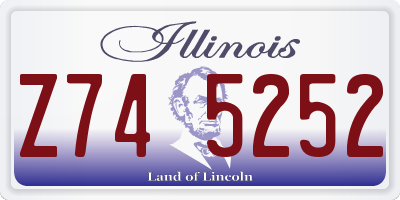 IL license plate Z745252