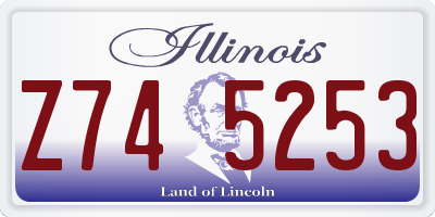 IL license plate Z745253
