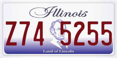 IL license plate Z745255