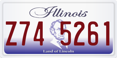 IL license plate Z745261