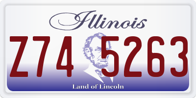 IL license plate Z745263