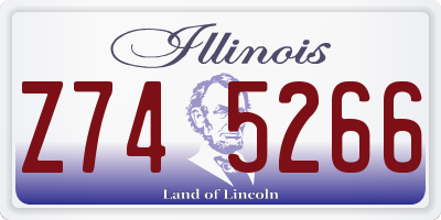 IL license plate Z745266