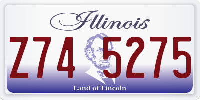 IL license plate Z745275