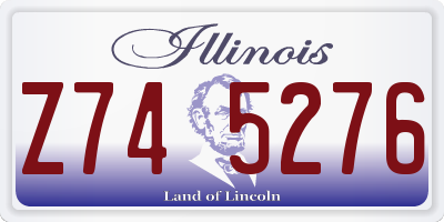 IL license plate Z745276