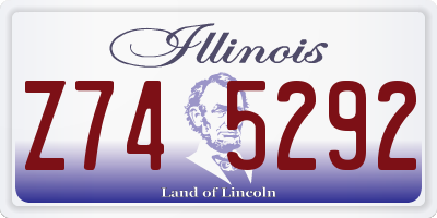 IL license plate Z745292