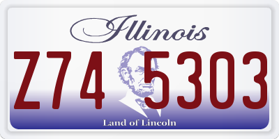 IL license plate Z745303